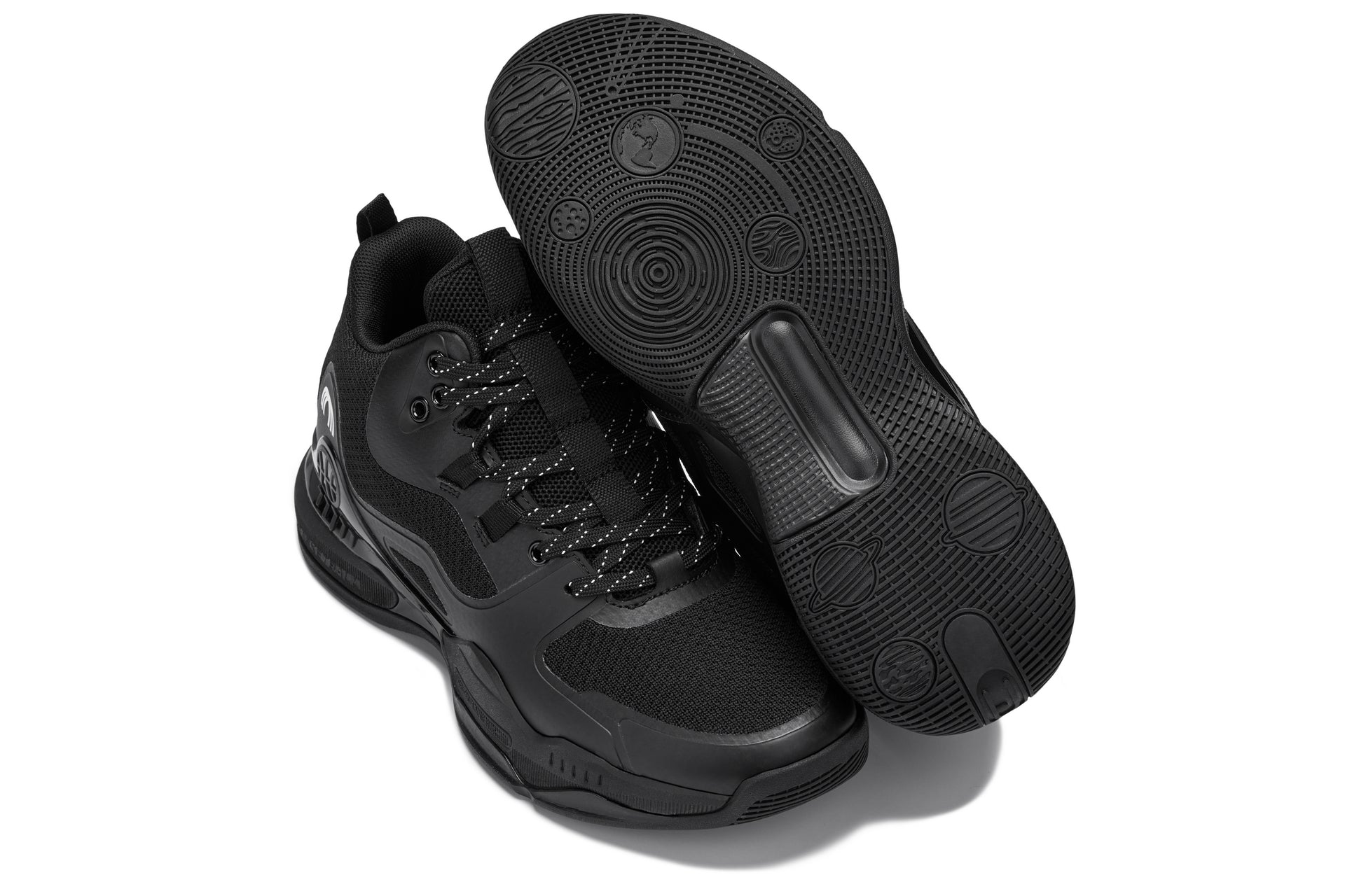 CALTO - Q393 - 3 Inches Taller (Black) - Basketball High-Top Sneakers Tallmenshoes.com