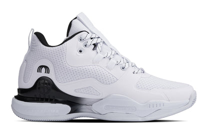 CALTO - Q394 - 3 Inches Taller (White/Black) - Basketball High-Top Sneakers Tallmenshoes.com