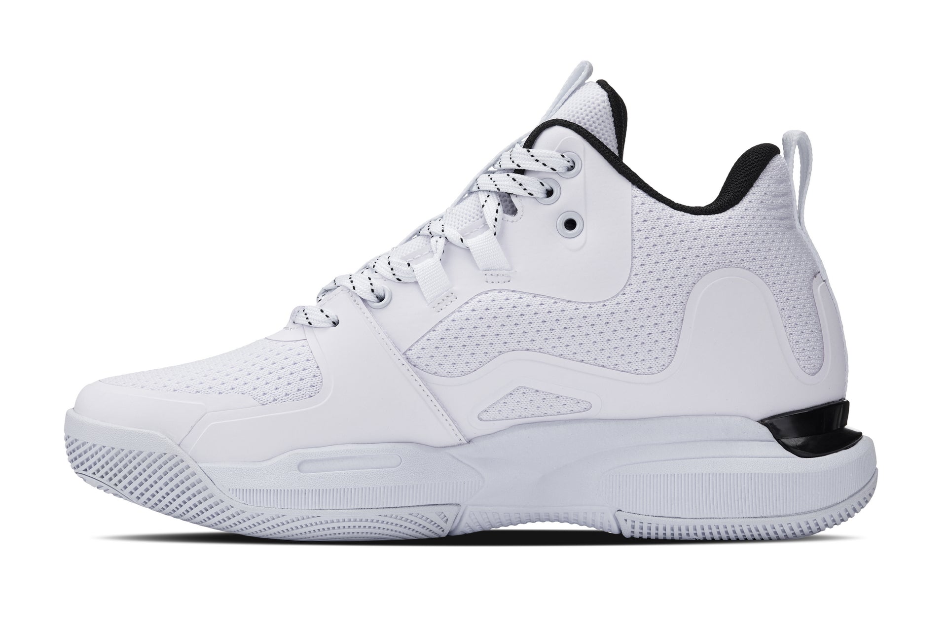 CALTO - Q394 - 3 Inches Taller (White/Black) - Basketball High-Top Sneakers Tallmenshoes.com