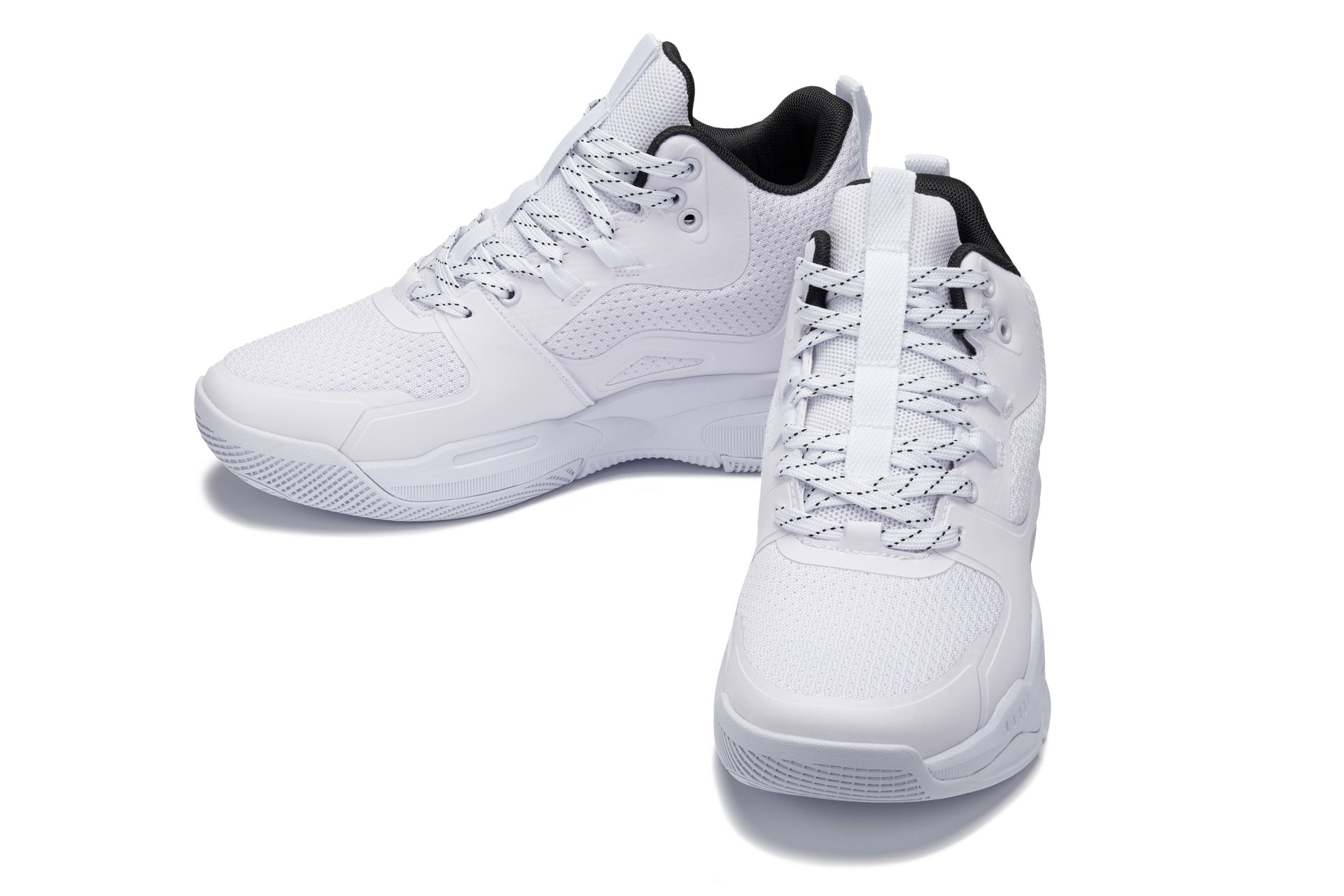 CALTO - Q394 - 3 Inches Taller (White/Black) - Basketball High-Top Sneakers Tallmenshoes.com