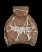 Plus Size Hooded Sweatshirt Set with Foam Print (3 Colors)