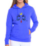 Women's Hooded Sweatshirt with Fleece Cat Design