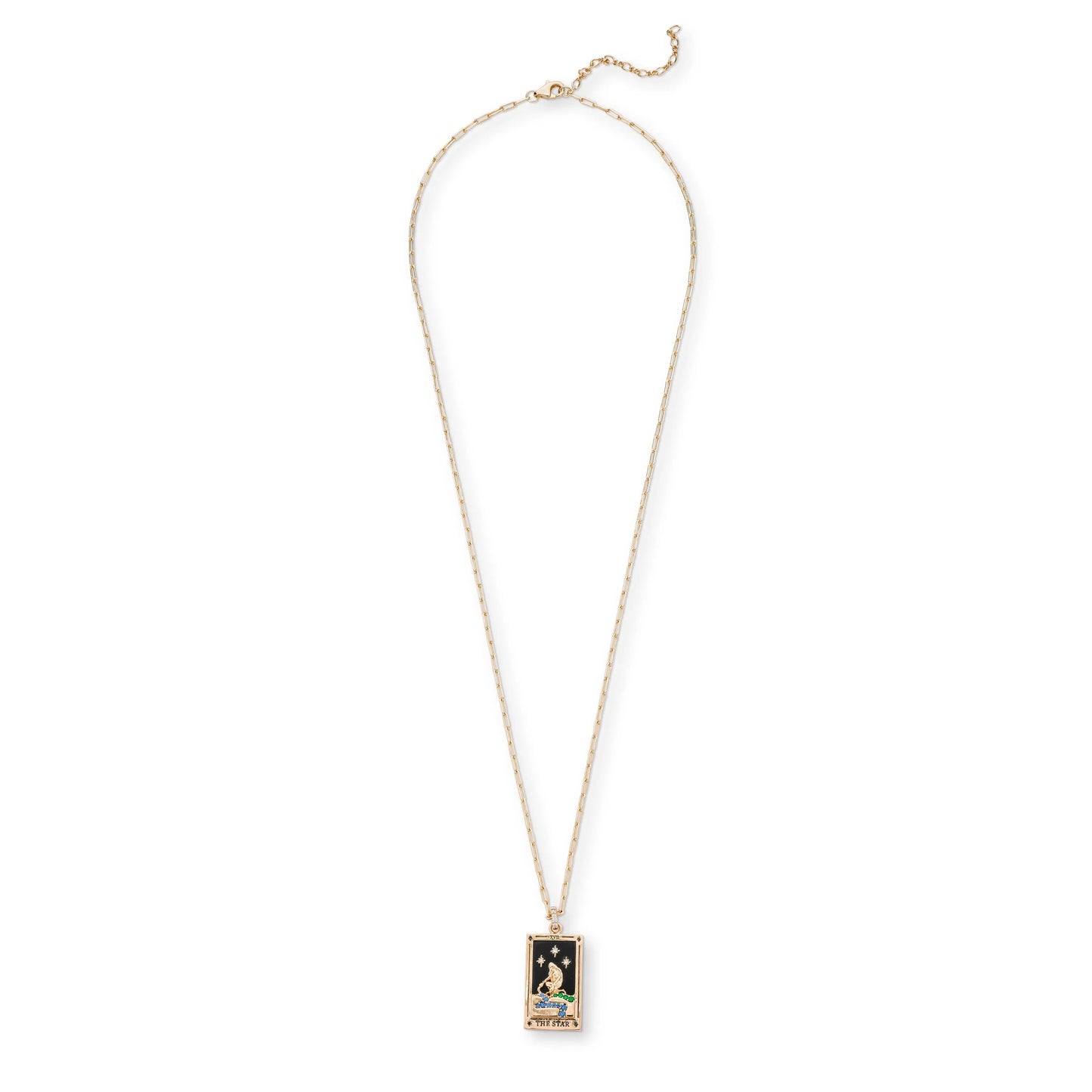 Tarot Card Pendant Necklace LUNAR VINES