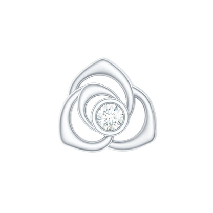 Nature Inspired Diamond Floral Earring for Cartilage Piercing