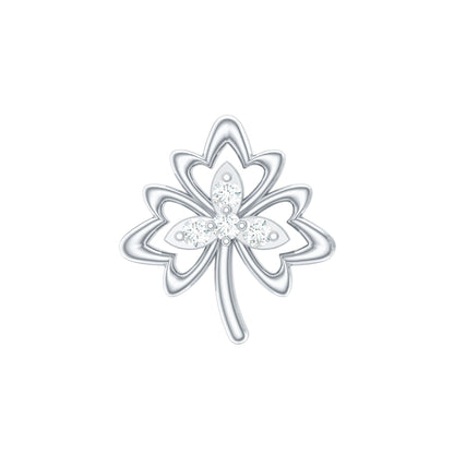 Diamond Nature Inspired Earring for Helix Piercing
