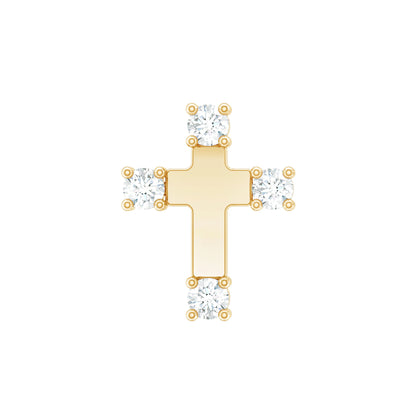Diamond Cross Cartilage Earring