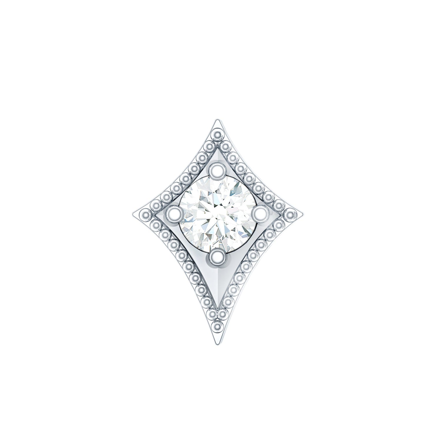 Diamond Kite Shape Tragus Earring