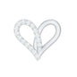 Diamond Heart Earring for Helix Piercing