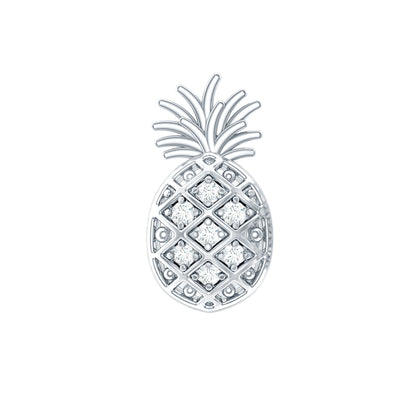 Diamond Pineapple Earring for Cartilage Piercing