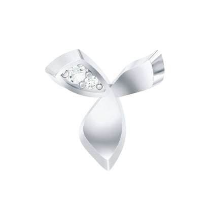 Unique Diamond Floral Earring for Tragus Piercing