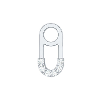 Diamond Pin Earring for Helix Piercing