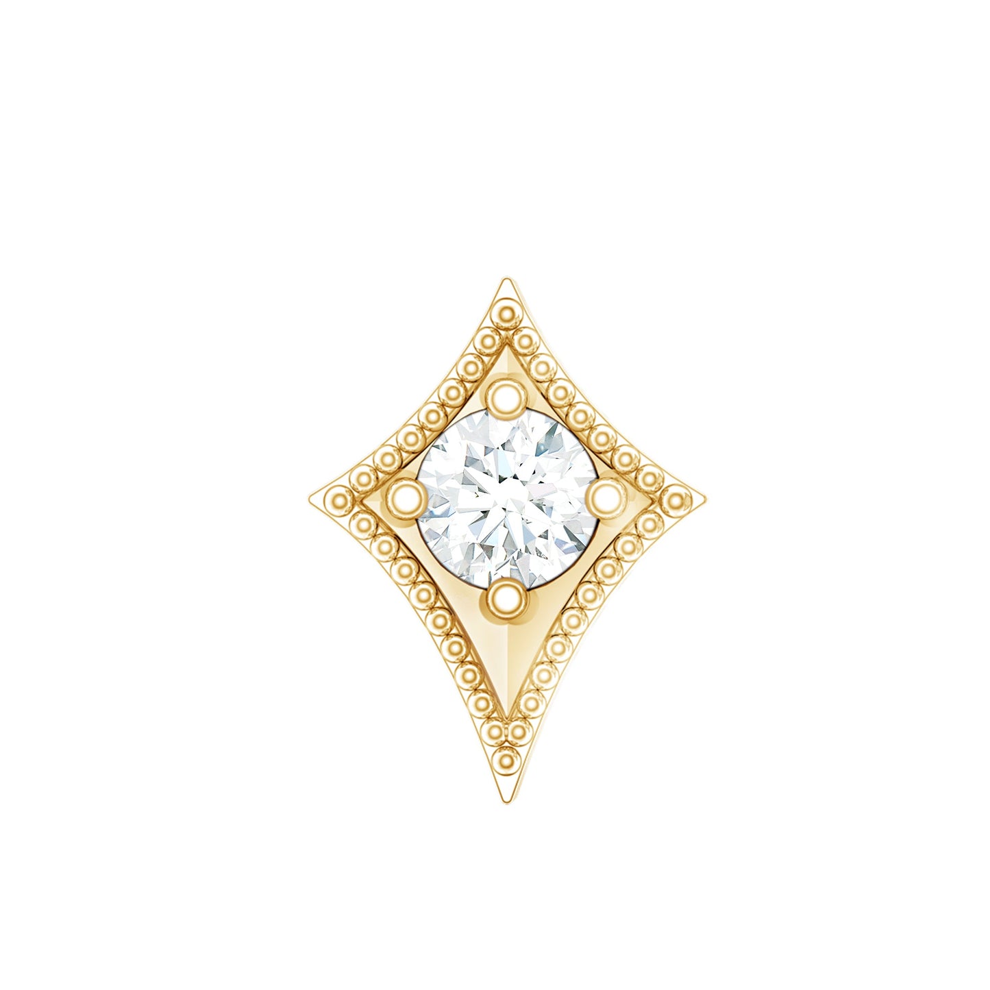 Diamond Kite Shape Tragus Earring
