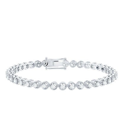 Certified Lab Grown Classic Round Diamond Bridal Tennis Bracelet