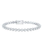 Certified Lab Grown Classic Round Diamond Bridal Tennis Bracelet