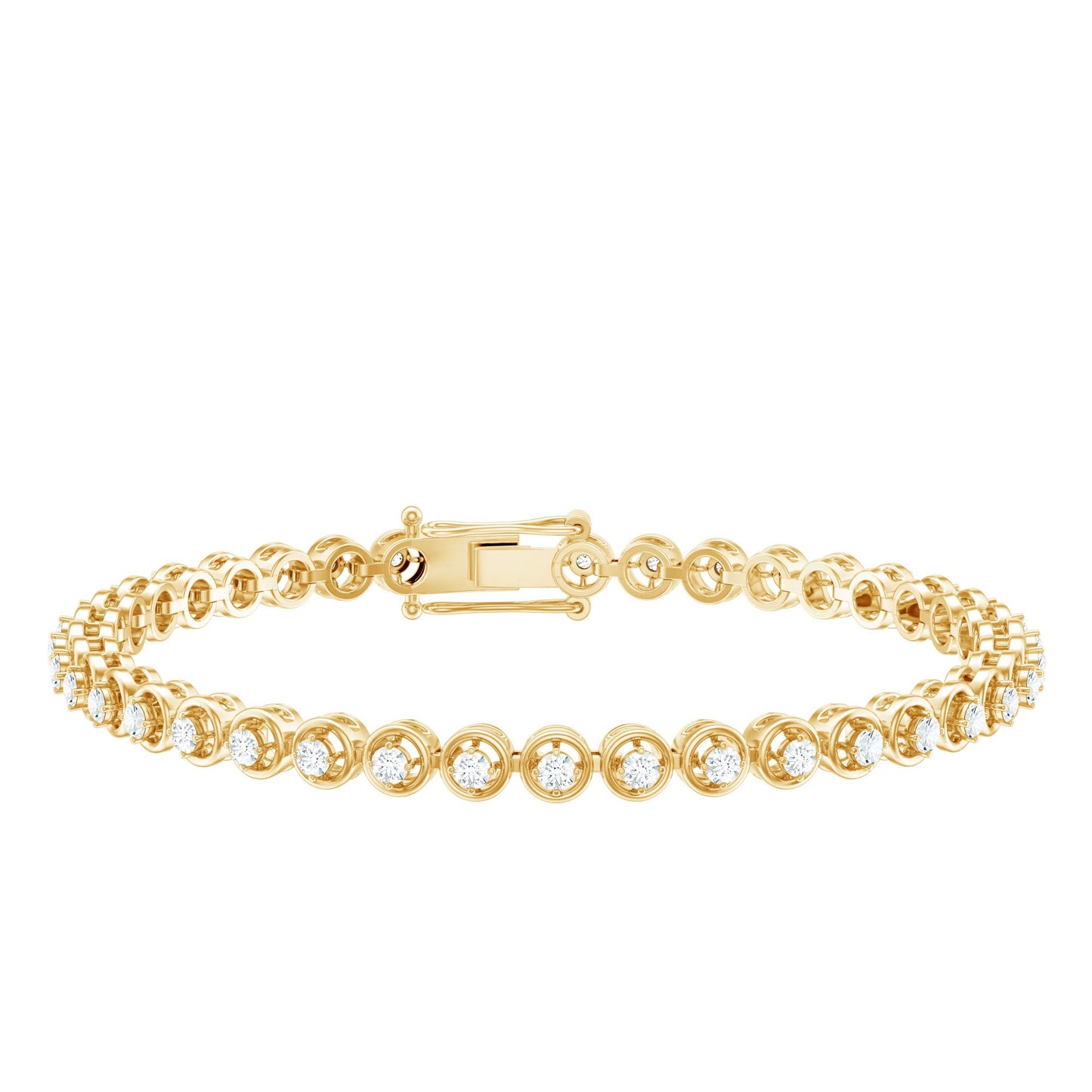 Certified Lab Grown Classic Round Diamond Bridal Tennis Bracelet