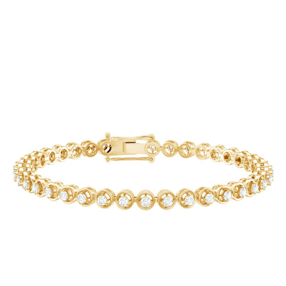Certified Lab Grown Classic Round Diamond Bridal Tennis Bracelet