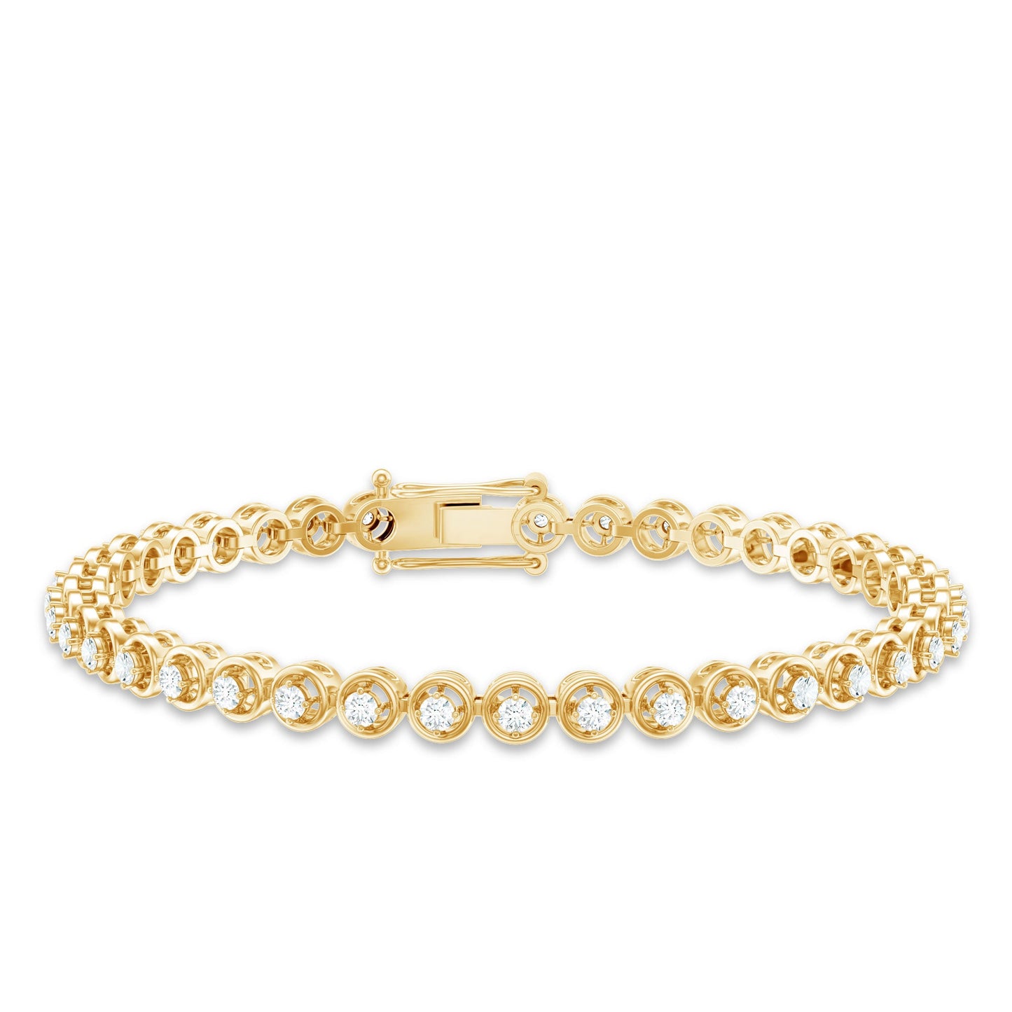 Certified Lab Grown Classic Round Diamond Bridal Tennis Bracelet