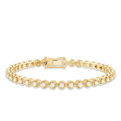 Certified Lab Grown Classic Round Diamond Bridal Tennis Bracelet