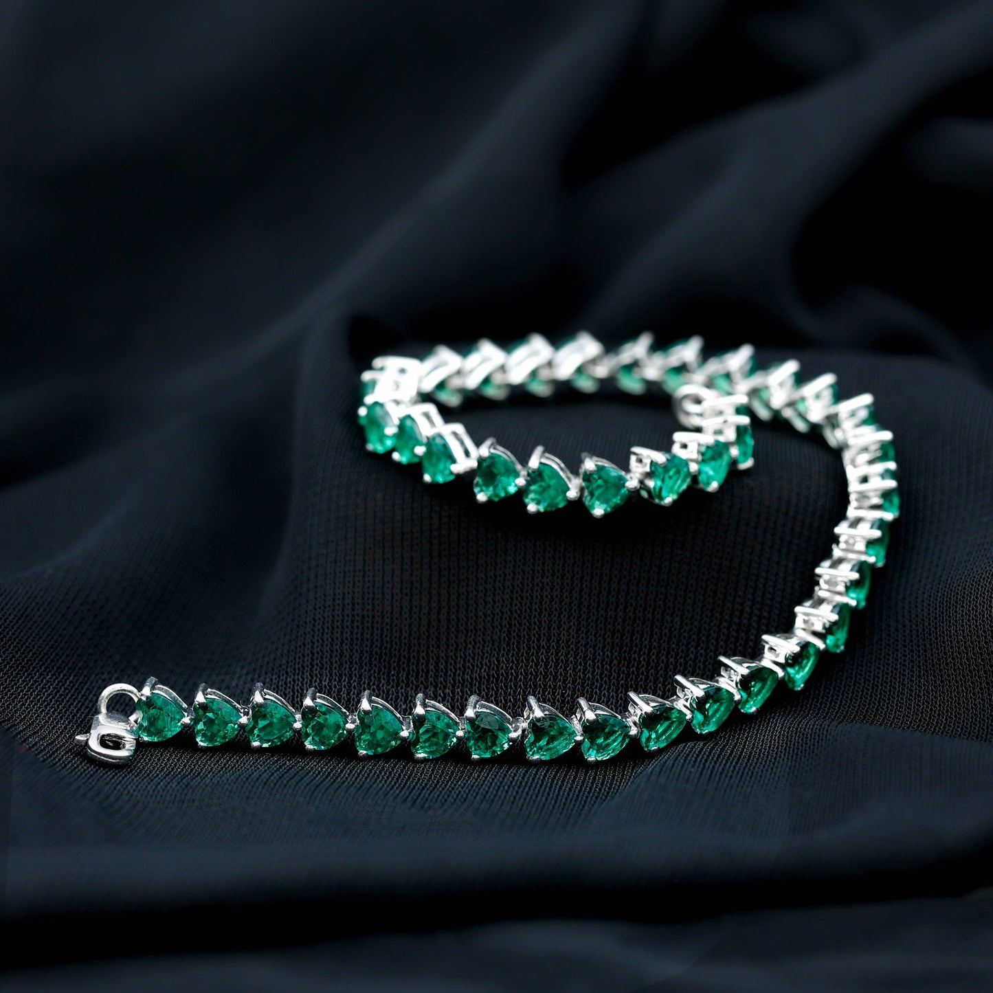 Certified Lab Grown Bezel Set Diamond Eternity Chain Bracelet