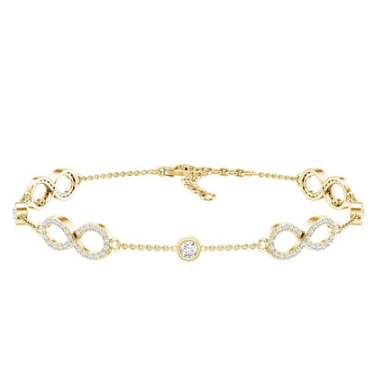 Lab Grown Diamond Infinity Bracelet for Women