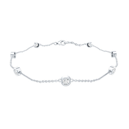 Lab Grown Diamond Chain Bracelet for Women