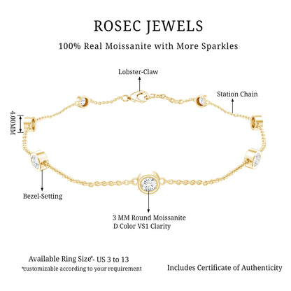 Lab Grown Diamond Chain Bracelet for Women