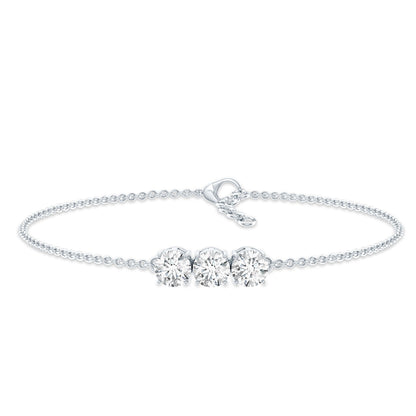 Certified 5 MM Lab Grown Diamond Bracelet for Women
