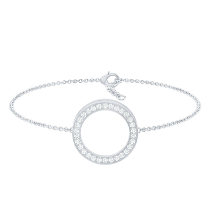 Certified Lab Grown Diamond Circle Bracelet for Women