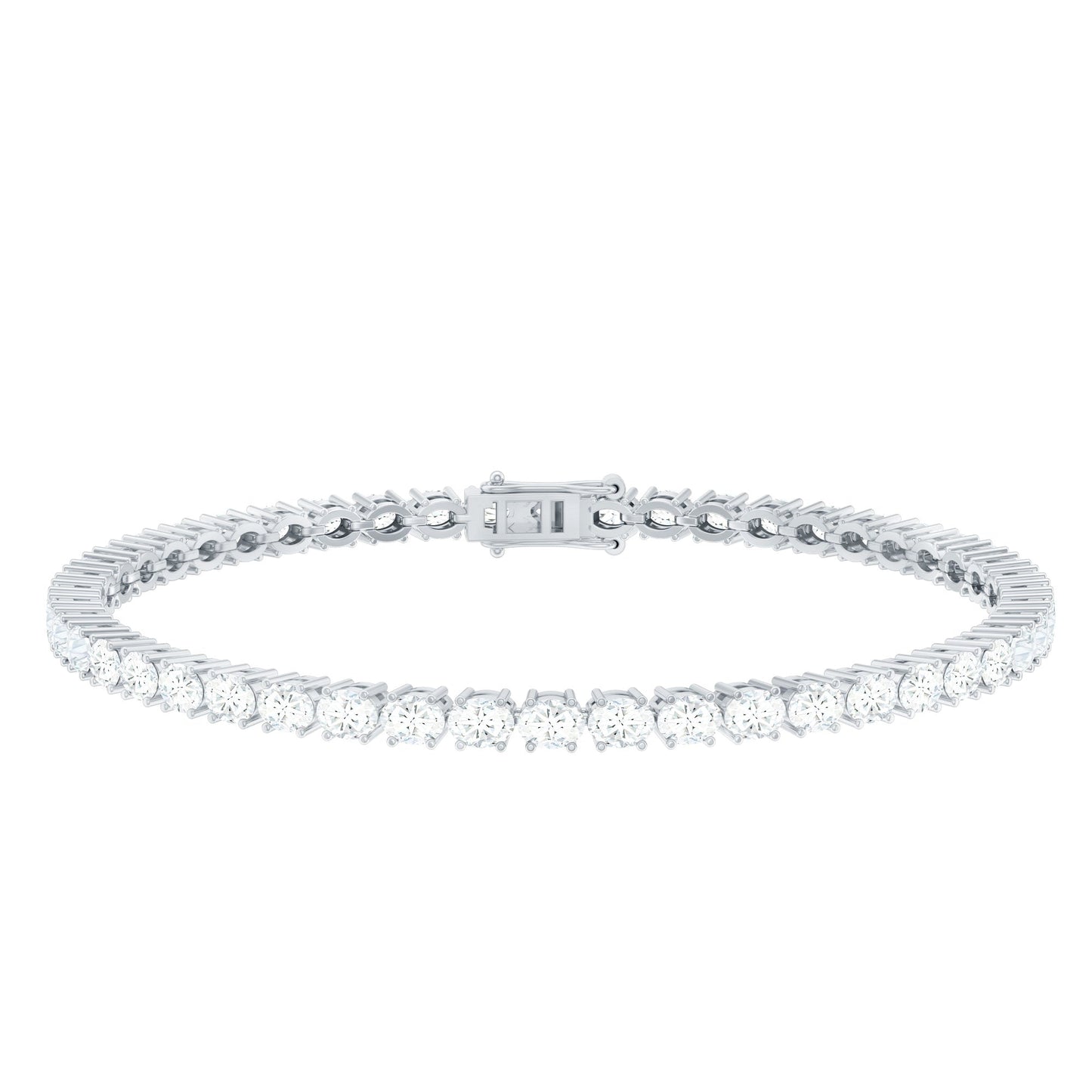 East West Oval Lab Grown Diamond Tennis Bracelet
