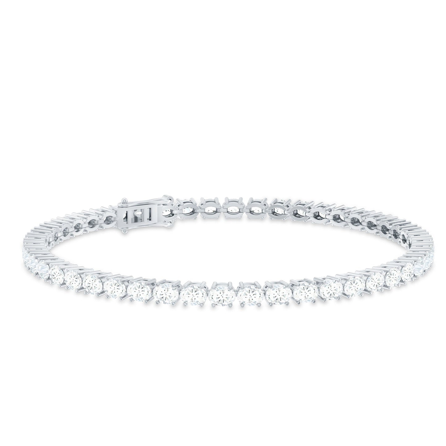 East West Oval Lab Grown Diamond Tennis Bracelet