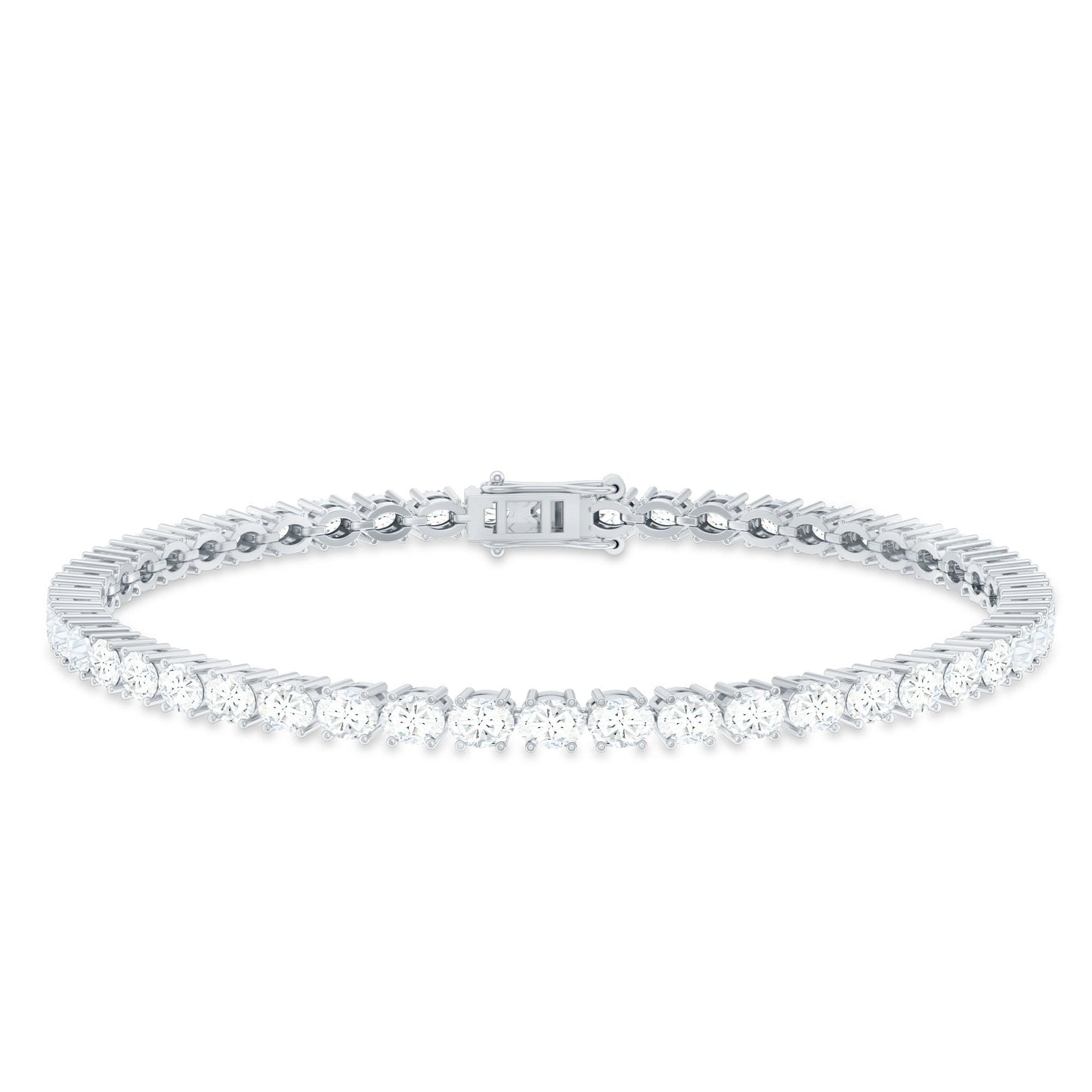 East West Oval Lab Grown Diamond Tennis Bracelet