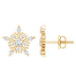 Lab Grown Diamond Icy Snowflake Earrings