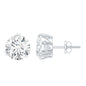 Certified 8mm Round Diamond Studs with Screw Back