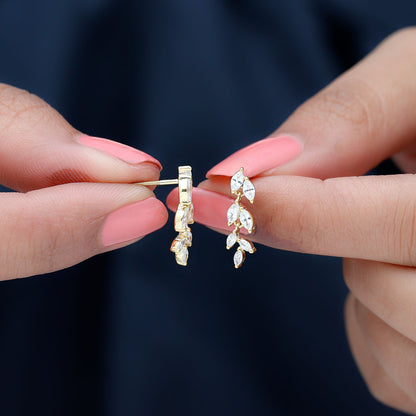 Certified Lab Grown Diamond Dangling Earrings for Women