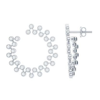 Certified Lab Created Diamond Statement Stud Earrings