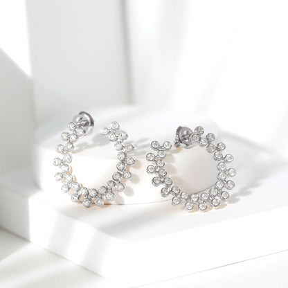 Certified Lab Created Diamond Statement Stud Earrings