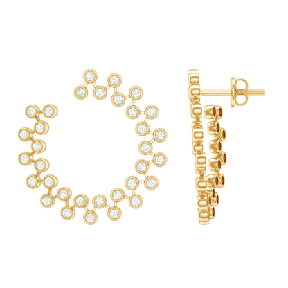Certified Lab Created Diamond Statement Stud Earrings