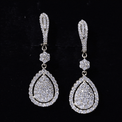 Lab Grown Diamond Bridal Drop Earrings