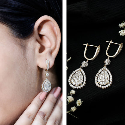 Lab Grown Diamond Bridal Drop Earrings