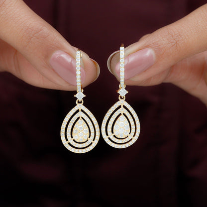 Certified Lab Created Diamond Wedding Earrings For Bride