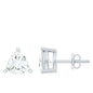 Trilliant Cut 5 MM Lab Grown Diamond Solitaire Stud Earrings