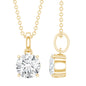 Lab Grown 1 Carat Single Diamond Necklace For Women