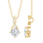 Certified 1.2 Carat Cushion Cut Moissanite Infinity Necklace with Silver Chain