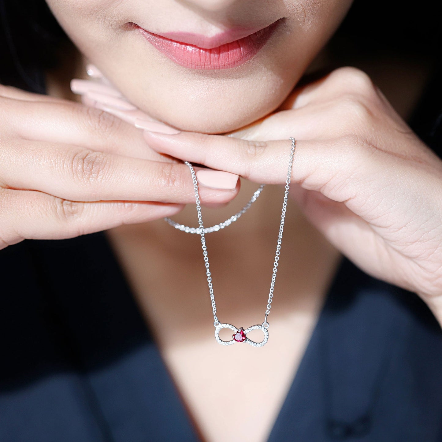 Certified 4 Carat Round Cubic Zirconia Halo Necklace and Earrings in Silver