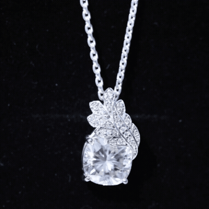 Nature Inspired 5.6 Carat Moissanite Designer Necklace for Wedding