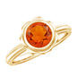 1.5 Carat Real Fire Opal Flower Engagement Ring