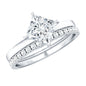 Princess Cut Lab Grown Diamond Ring With Wedding Band