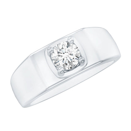 Brilliant Cut Lab Grown Diamond Engagement Ring for Men
