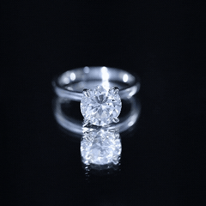 Certified 2.5 CT Lab Grown Diamond Solitaire Engagement Ring