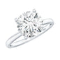 Certified 2.5 CT Lab Grown Diamond Solitaire Engagement Ring